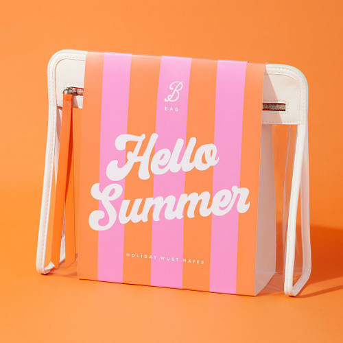 کیف آرایشی Hello Summer ترنسپرنت-نارنجی